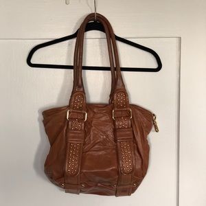 Treesje light brown leather shoulder bag
